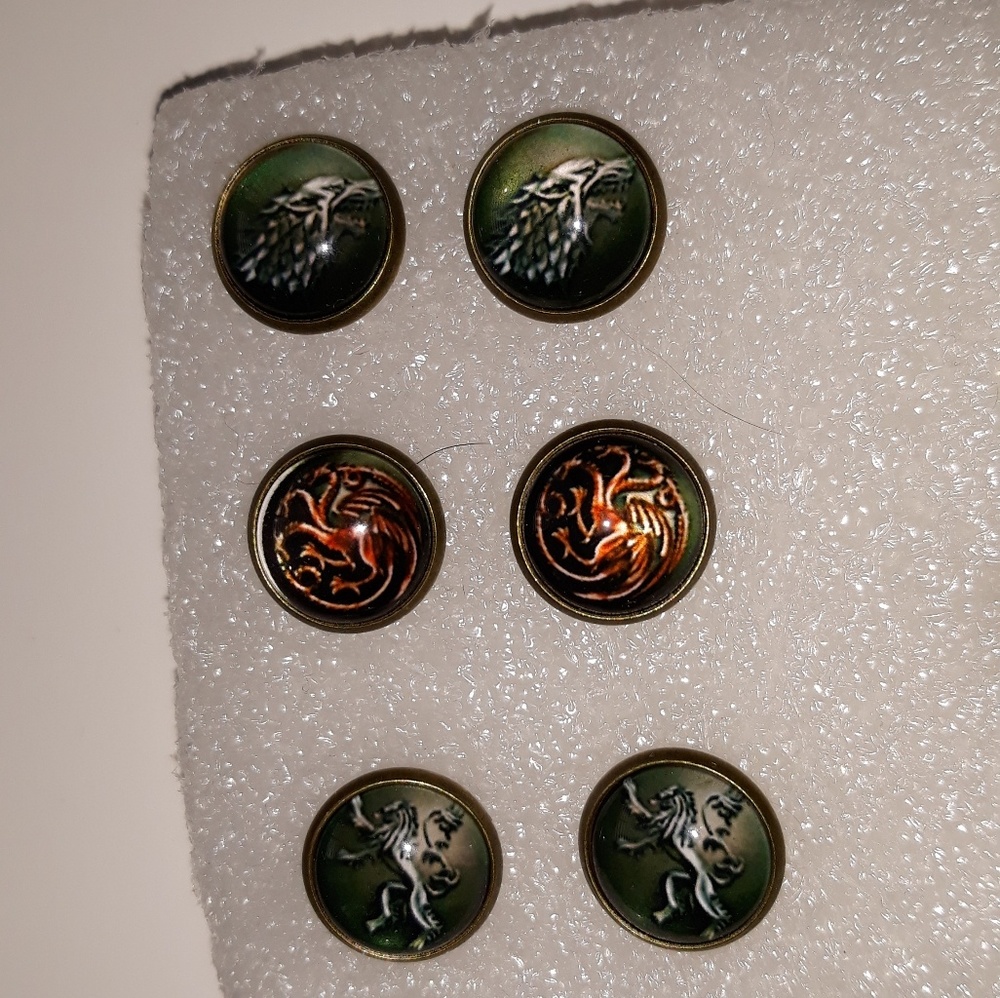 New game of thrones earring set 3 pairs